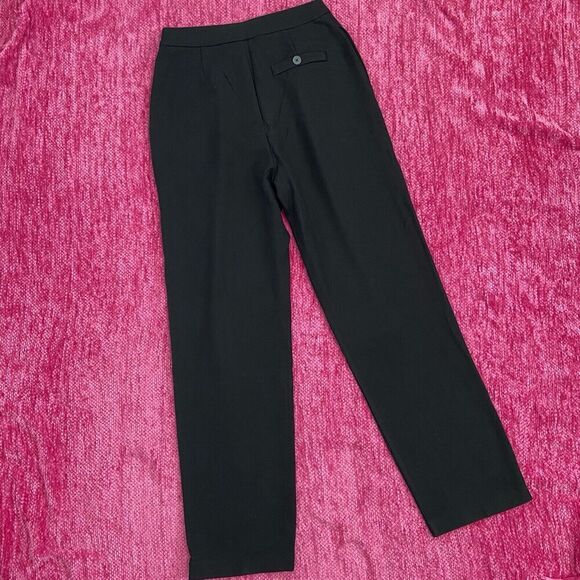 Nasty Gal Tapered Pleated High Waisted Smart Pants Black Size US 6 - Picture 7 of 12